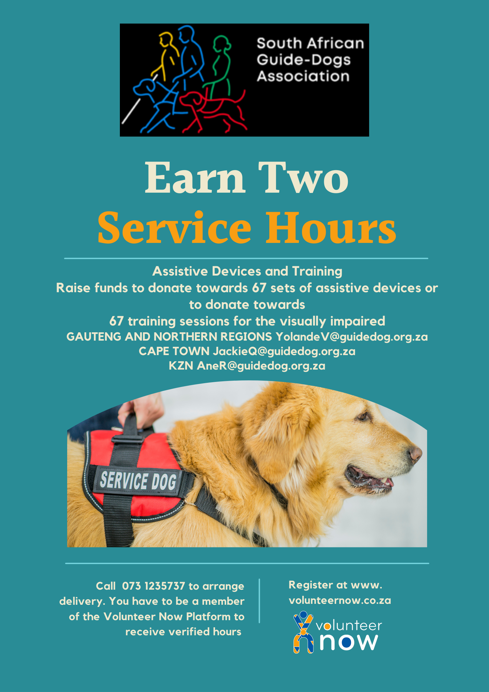 SA Guide Dogs needs for Service Hours