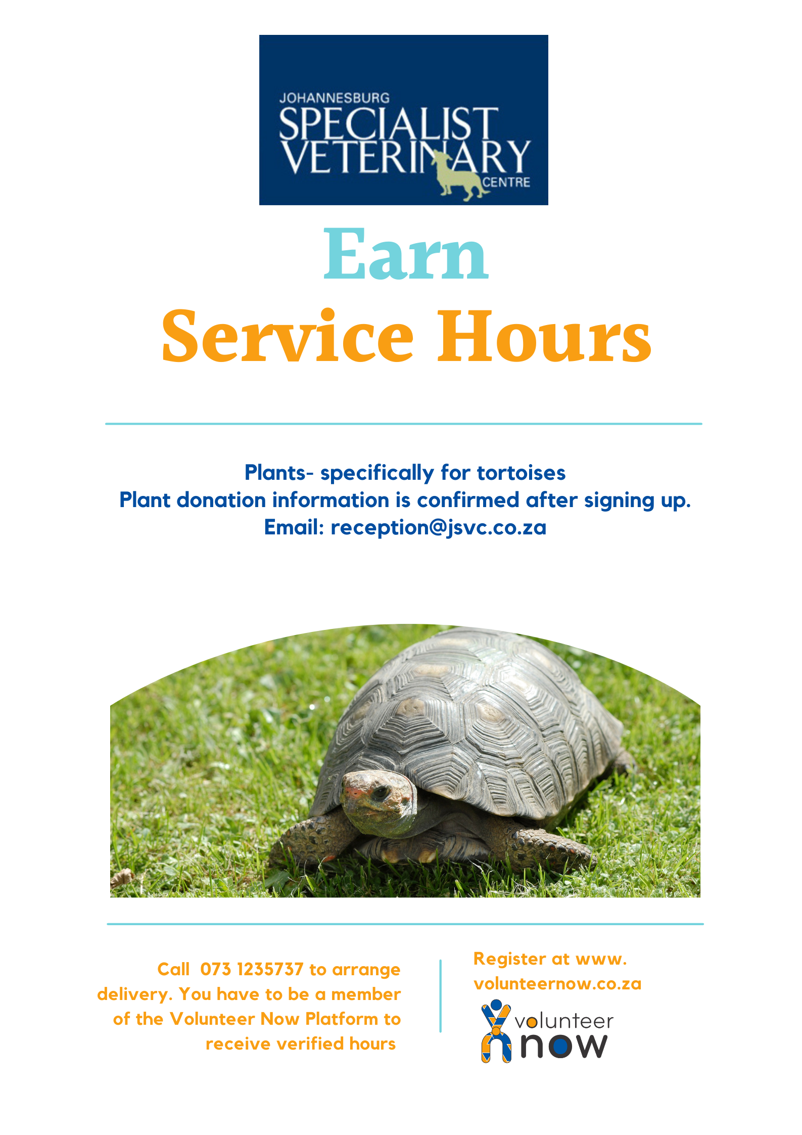 Plants for the Tortoise earning service hours