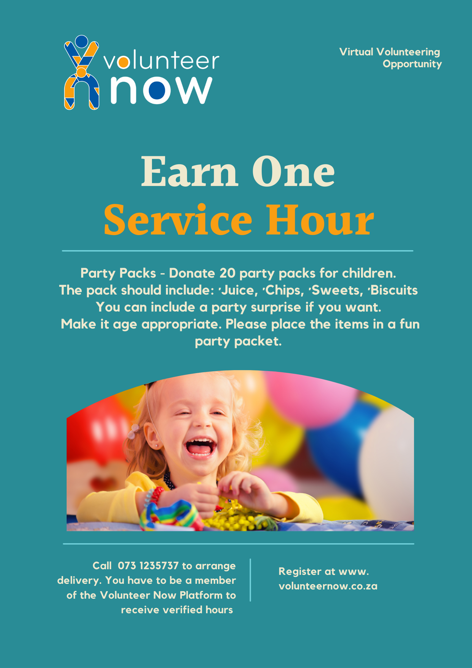 Donate Party Packs for Service Hours