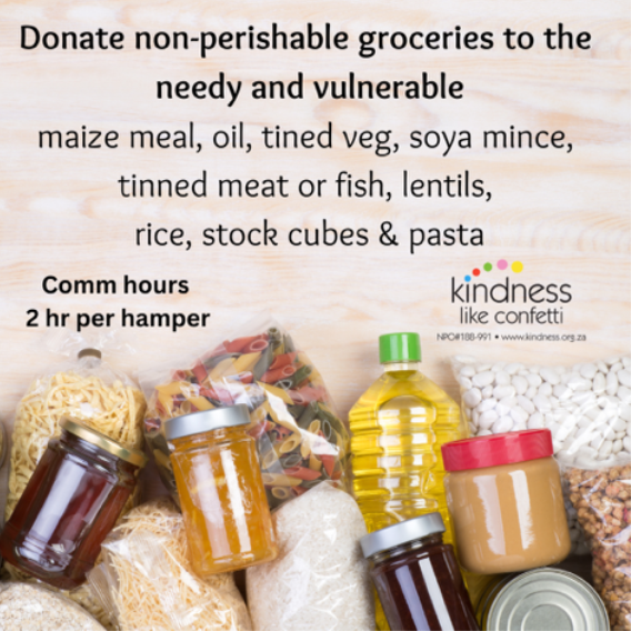 Food Parcels with Kindness Like Confetti!