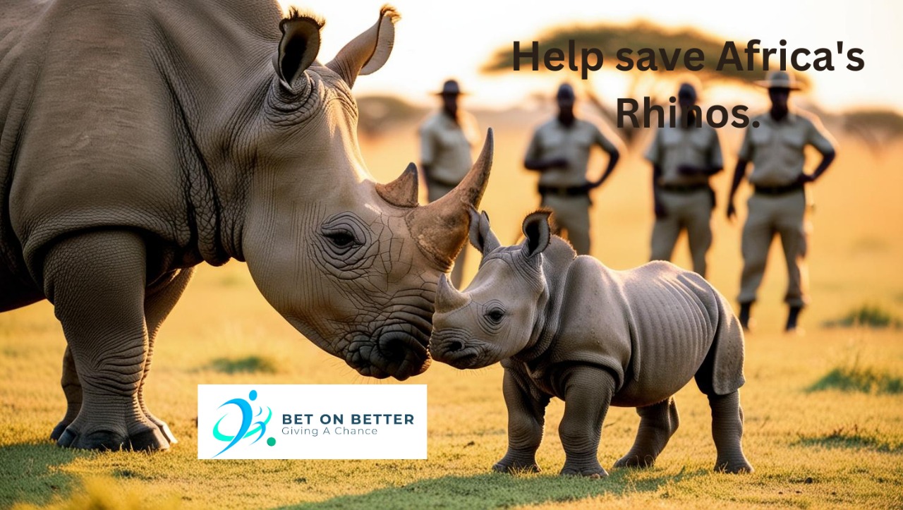 Rhino collection for service hours with Volunteer Now 