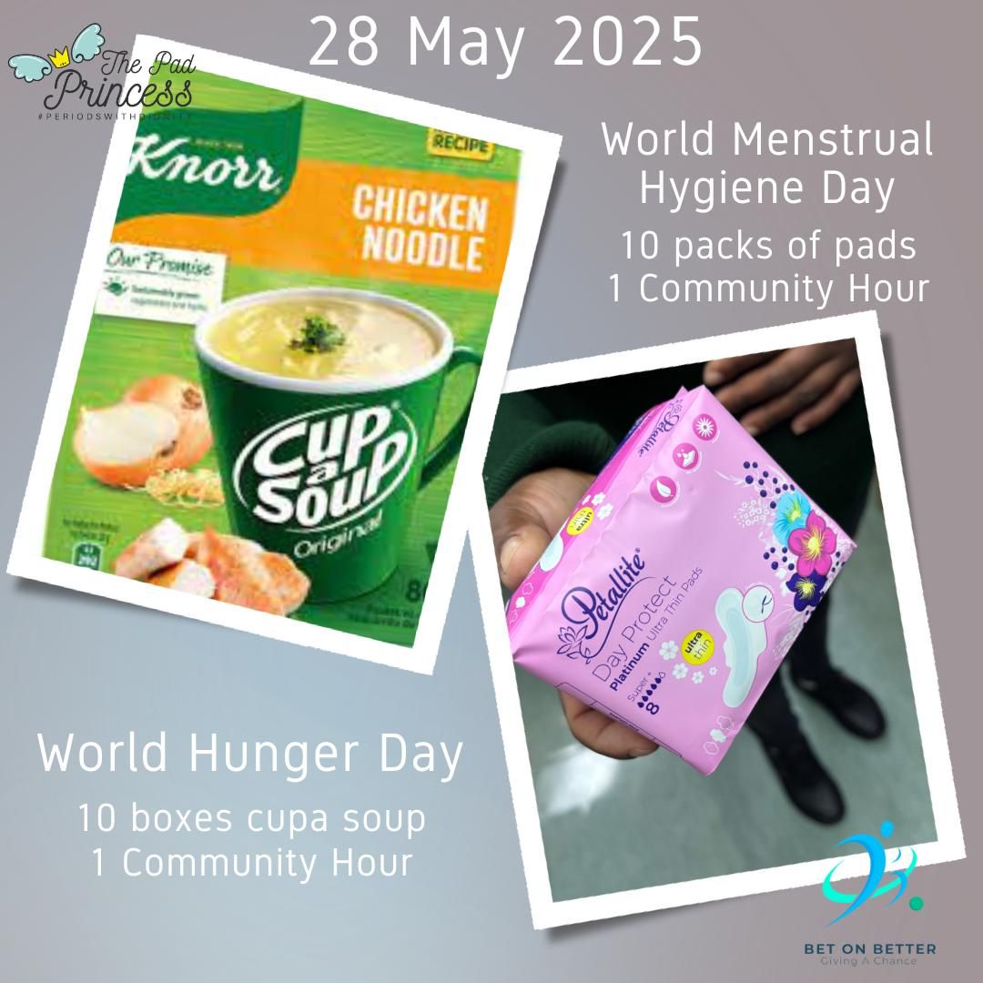 π World Hunger Day & World Menstrual Hygiene Day Unite! π©Έπ²